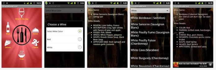 Simply Wine and Food Android apps op Google Play