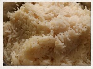 Recipe Hainan Chicken Rice; plump kernels full of flavor