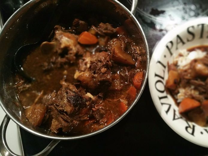 Chinese braised oxtail bones